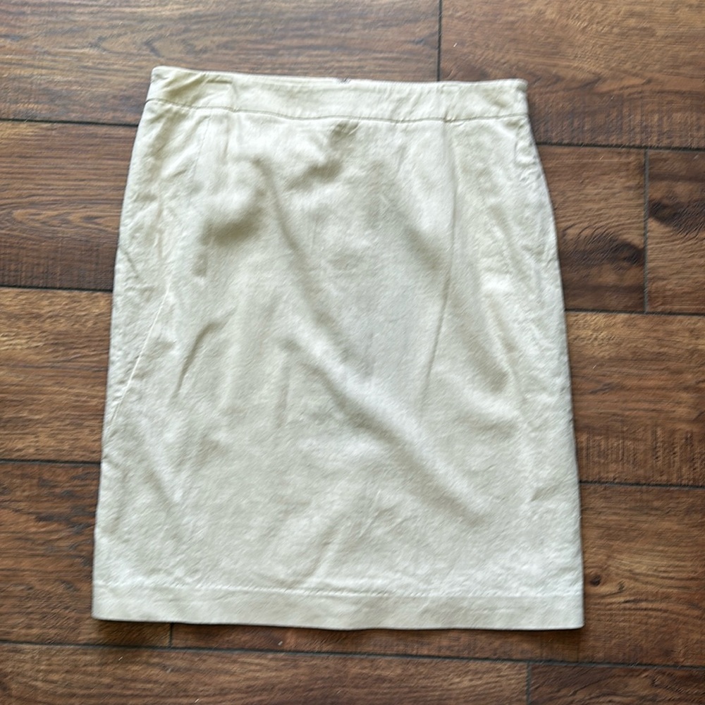 Tan pencil skirt